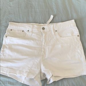 Madewell high rise denim white shorts size 32